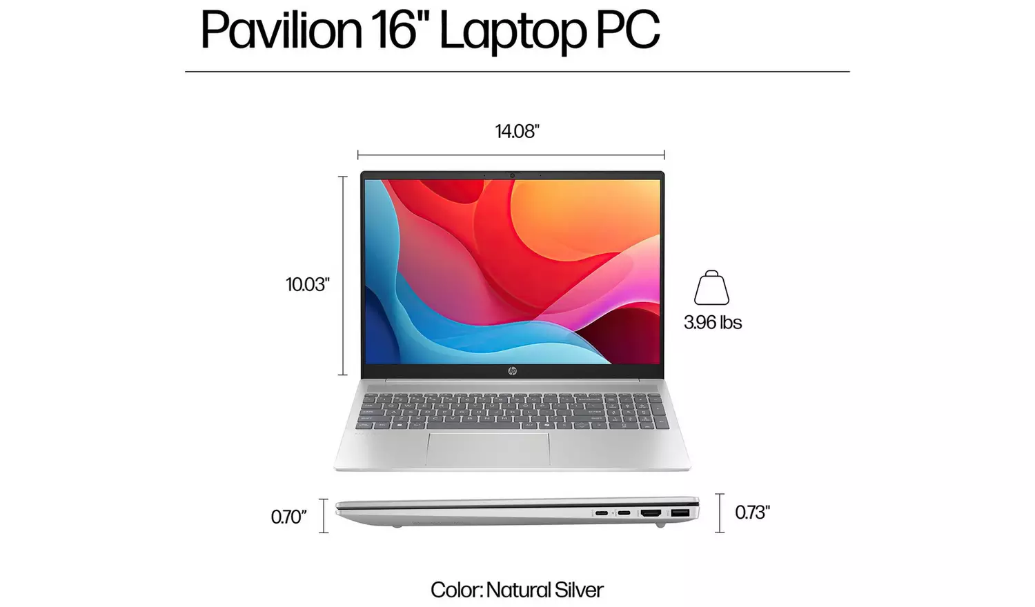 HP Pavilion 16-ag0006na 16in Ryzen 5 8GB 512GB - Image 6