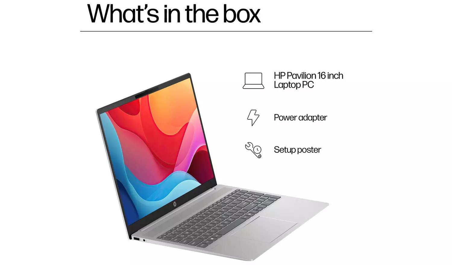 HP Pavilion 16-ag0006na 16in Ryzen 5 8GB 512GB - Image 9