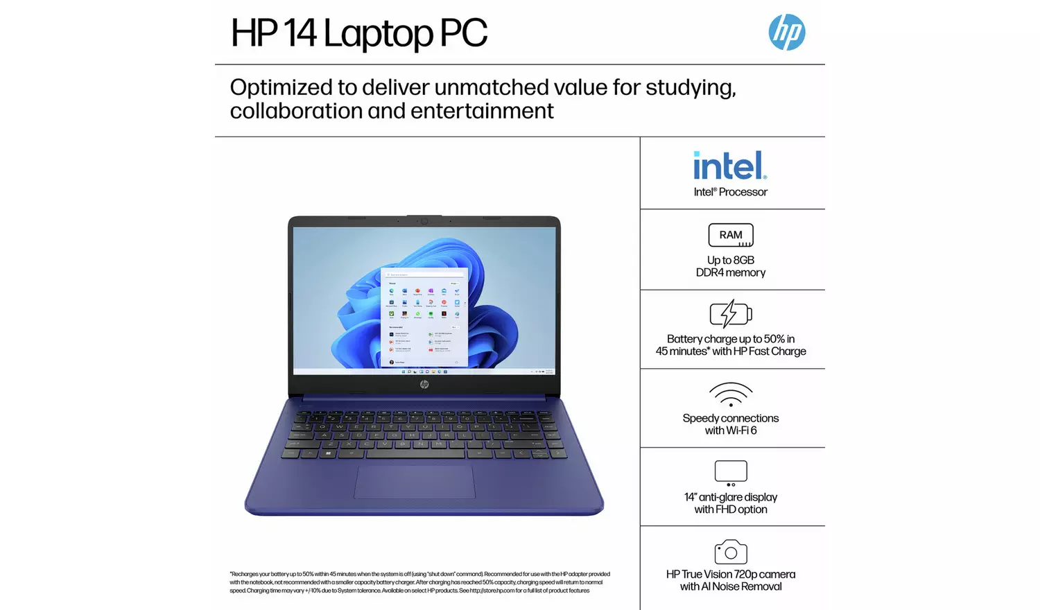 HP 14-dq6001na 14 Inch Intel N150 4GB 128GB - Image 6