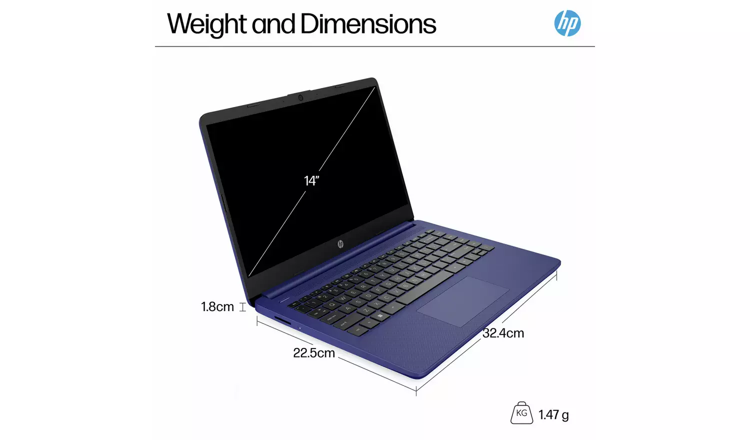 HP 14-dq6001na 14 Inch Intel N150 4GB 128GB - Image 8